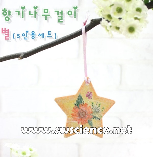 누름꽃 향기나무걸이-별(5인용세트)